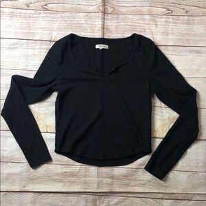 Madewell Black Long Sleeve Women's Tee 💜